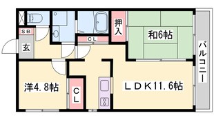 グリーンハイツ大塩の物件間取画像